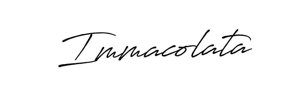 Immacolata stylish signature style. Best Handwritten Sign (Antro_Vectra_Bolder) for my name. Handwritten Signature Collection Ideas for my name Immacolata. Immacolata signature style 7 images and pictures png