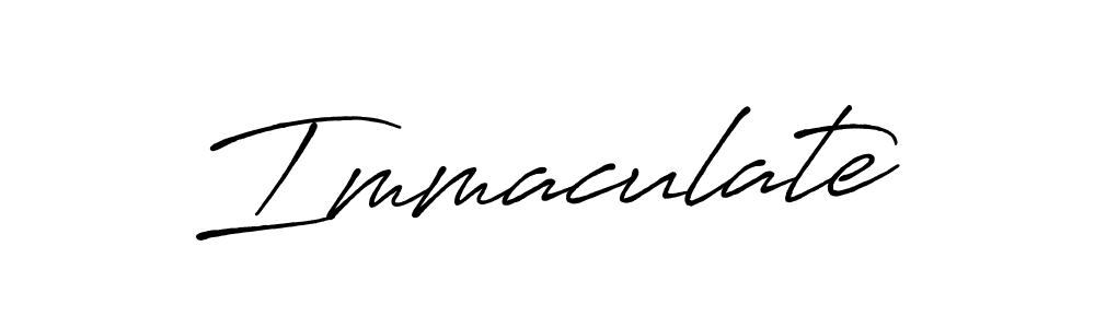 Also we have Immaculate name is the best signature style. Create professional handwritten signature collection using Antro_Vectra_Bolder autograph style. Immaculate signature style 7 images and pictures png