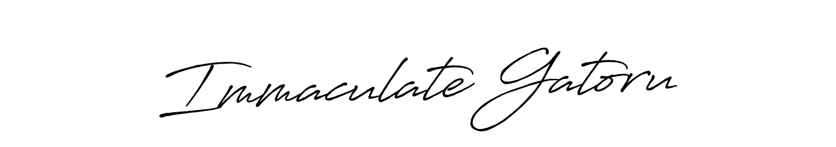 It looks lik you need a new signature style for name Immaculate Gatoru. Design unique handwritten (Antro_Vectra_Bolder) signature with our free signature maker in just a few clicks. Immaculate Gatoru signature style 7 images and pictures png