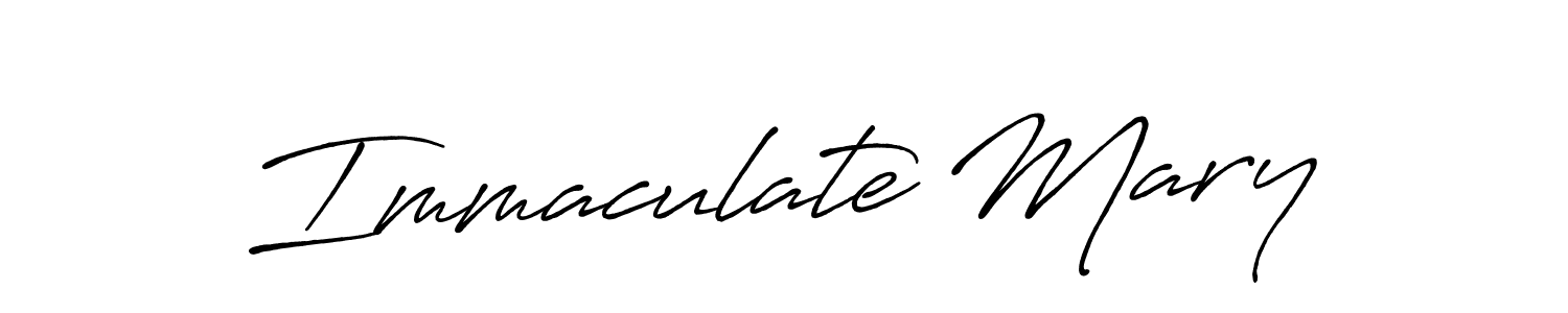 if you are searching for the best signature style for your name Immaculate Mary. so please give up your signature search. here we have designed multiple signature styles  using Antro_Vectra_Bolder. Immaculate Mary signature style 7 images and pictures png