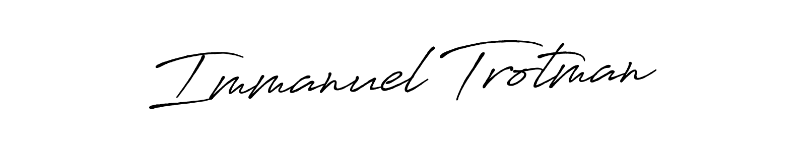 Use a signature maker to create a handwritten signature online. With this signature software, you can design (Antro_Vectra_Bolder) your own signature for name Immanuel Trotman. Immanuel Trotman signature style 7 images and pictures png