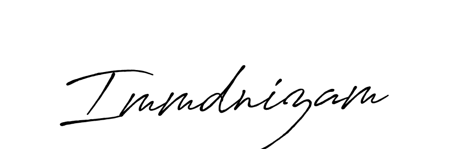 Similarly Antro_Vectra_Bolder is the best handwritten signature design. Signature creator online .You can use it as an online autograph creator for name Immdnizam. Immdnizam signature style 7 images and pictures png