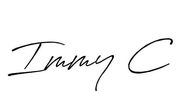 Also You can easily find your signature by using the search form. We will create Immy C name handwritten signature images for you free of cost using Antro_Vectra_Bolder sign style. Immy C signature style 7 images and pictures png