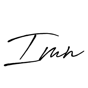 Use a signature maker to create a handwritten signature online. With this signature software, you can design (Antro_Vectra_Bolder) your own signature for name Imn. Imn signature style 7 images and pictures png