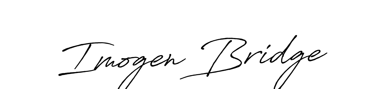 Also You can easily find your signature by using the search form. We will create Imogen Bridge name handwritten signature images for you free of cost using Antro_Vectra_Bolder sign style. Imogen Bridge signature style 7 images and pictures png