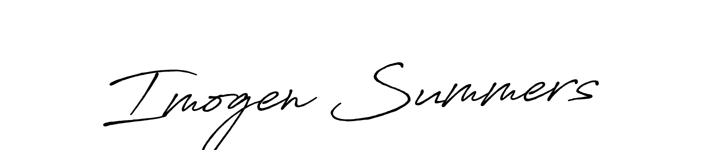 Imogen Summers stylish signature style. Best Handwritten Sign (Antro_Vectra_Bolder) for my name. Handwritten Signature Collection Ideas for my name Imogen Summers. Imogen Summers signature style 7 images and pictures png