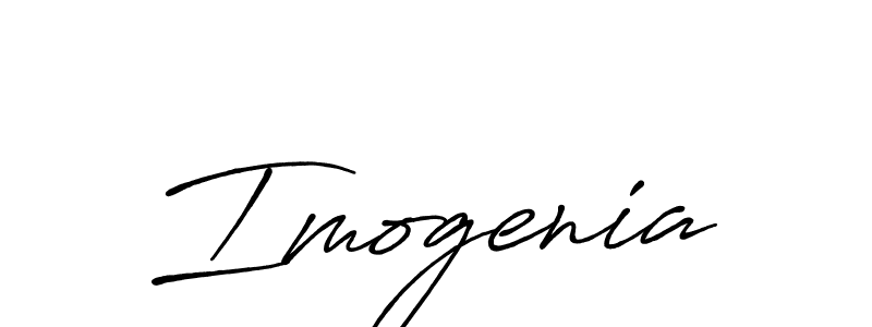 Create a beautiful signature design for name Imogenia. With this signature (Antro_Vectra_Bolder) fonts, you can make a handwritten signature for free. Imogenia signature style 7 images and pictures png