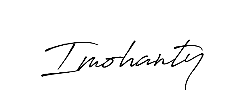 Use a signature maker to create a handwritten signature online. With this signature software, you can design (Antro_Vectra_Bolder) your own signature for name Imohanty. Imohanty signature style 7 images and pictures png