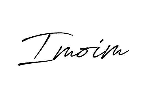 Imoim stylish signature style. Best Handwritten Sign (Antro_Vectra_Bolder) for my name. Handwritten Signature Collection Ideas for my name Imoim. Imoim signature style 7 images and pictures png
