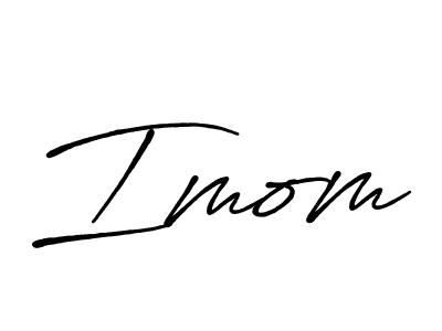 Create a beautiful signature design for name Imom. With this signature (Antro_Vectra_Bolder) fonts, you can make a handwritten signature for free. Imom signature style 7 images and pictures png