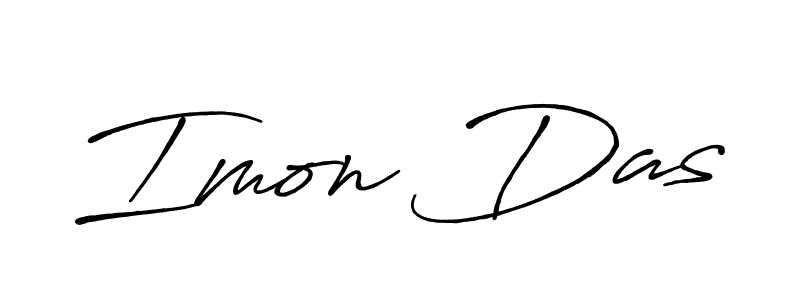 Imon Das stylish signature style. Best Handwritten Sign (Antro_Vectra_Bolder) for my name. Handwritten Signature Collection Ideas for my name Imon Das. Imon Das signature style 7 images and pictures png