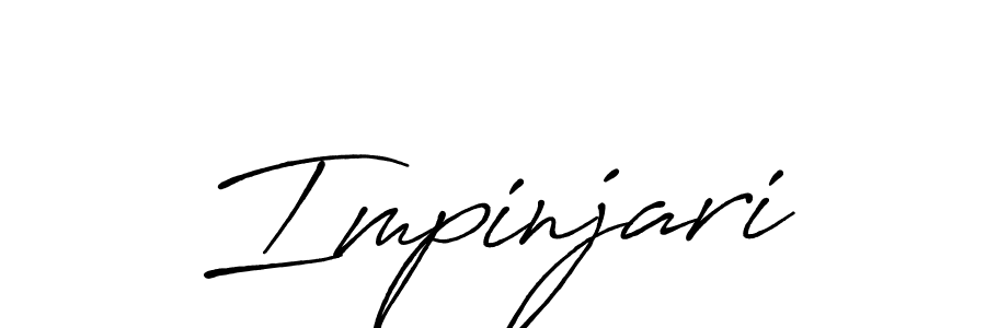 Design your own signature with our free online signature maker. With this signature software, you can create a handwritten (Antro_Vectra_Bolder) signature for name Impinjari. Impinjari signature style 7 images and pictures png