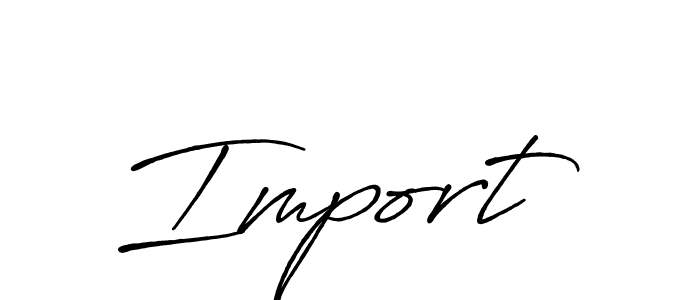 Similarly Antro_Vectra_Bolder is the best handwritten signature design. Signature creator online .You can use it as an online autograph creator for name Import . Import  signature style 7 images and pictures png