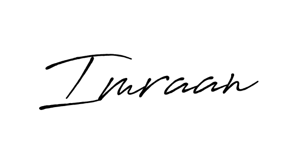 Use a signature maker to create a handwritten signature online. With this signature software, you can design (Antro_Vectra_Bolder) your own signature for name Imraan. Imraan signature style 7 images and pictures png