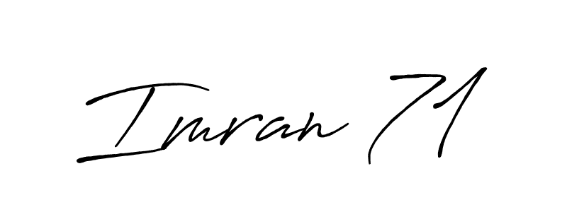 Make a beautiful signature design for name Imran 71. Use this online signature maker to create a handwritten signature for free. Imran 71 signature style 7 images and pictures png