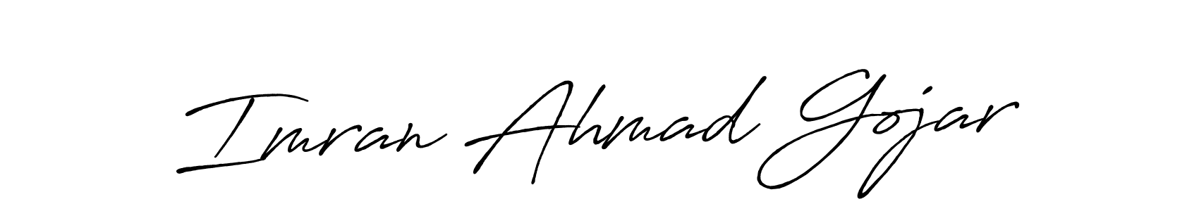 Design your own signature with our free online signature maker. With this signature software, you can create a handwritten (Antro_Vectra_Bolder) signature for name Imran Ahmad Gojar. Imran Ahmad Gojar signature style 7 images and pictures png