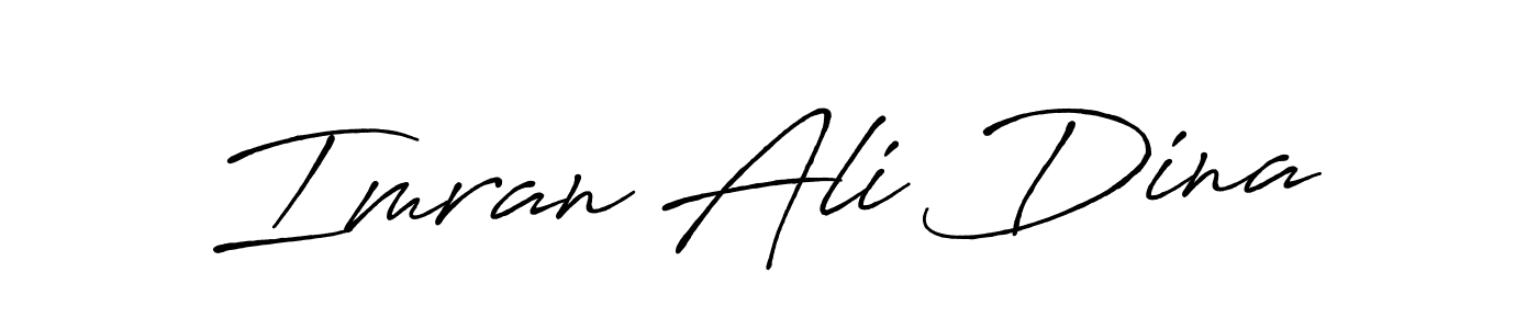 Use a signature maker to create a handwritten signature online. With this signature software, you can design (Antro_Vectra_Bolder) your own signature for name Imran Ali Dina. Imran Ali Dina signature style 7 images and pictures png