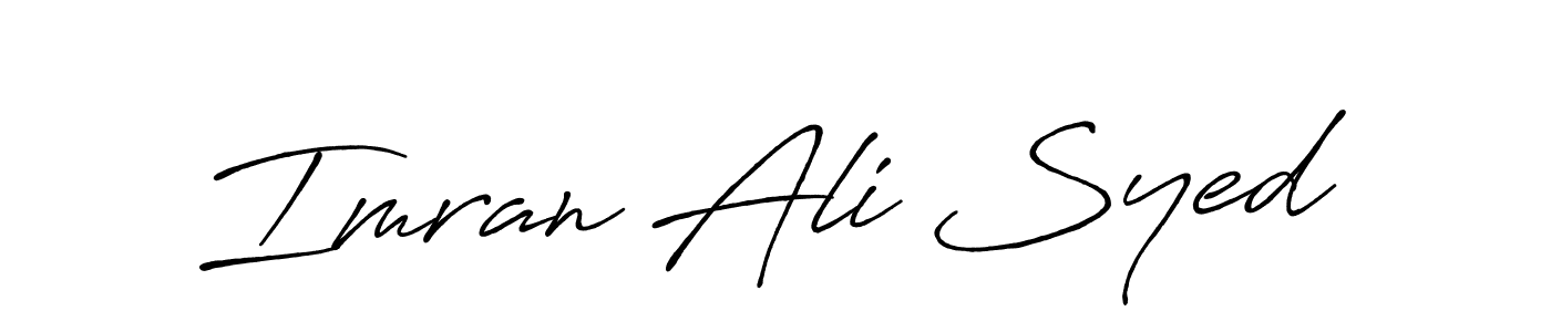 It looks lik you need a new signature style for name Imran Ali Syed. Design unique handwritten (Antro_Vectra_Bolder) signature with our free signature maker in just a few clicks. Imran Ali Syed signature style 7 images and pictures png