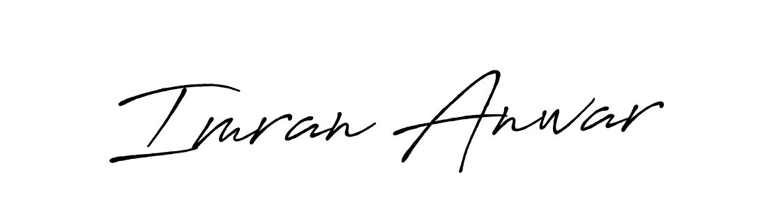Create a beautiful signature design for name Imran Anwar. With this signature (Antro_Vectra_Bolder) fonts, you can make a handwritten signature for free. Imran Anwar signature style 7 images and pictures png