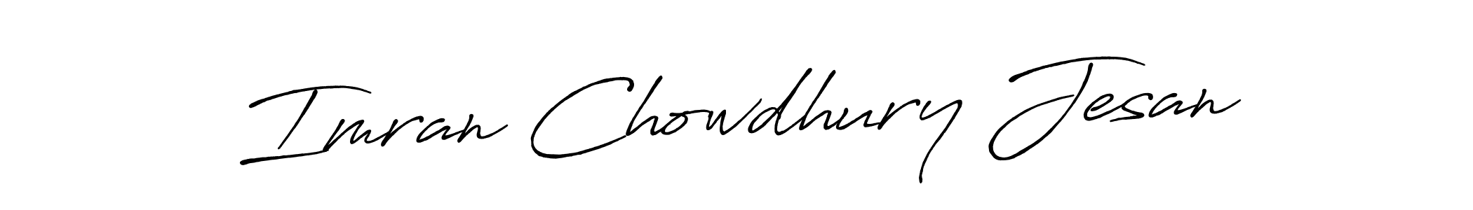 It looks lik you need a new signature style for name Imran Chowdhury Jesan. Design unique handwritten (Antro_Vectra_Bolder) signature with our free signature maker in just a few clicks. Imran Chowdhury Jesan signature style 7 images and pictures png