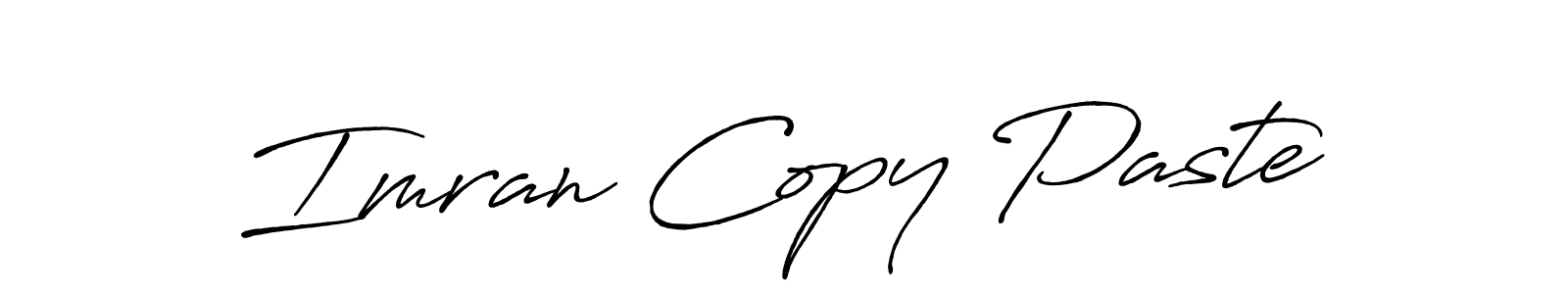 How to make Imran Copy Paste signature? Antro_Vectra_Bolder is a professional autograph style. Create handwritten signature for Imran Copy Paste name. Imran Copy Paste signature style 7 images and pictures png