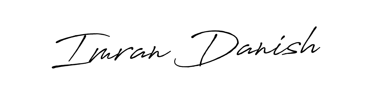 How to Draw Imran Danish signature style? Antro_Vectra_Bolder is a latest design signature styles for name Imran Danish. Imran Danish signature style 7 images and pictures png