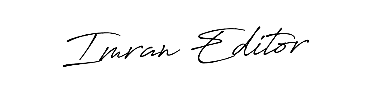 Once you've used our free online signature maker to create your best signature Antro_Vectra_Bolder style, it's time to enjoy all of the benefits that Imran Editor name signing documents. Imran Editor signature style 7 images and pictures png
