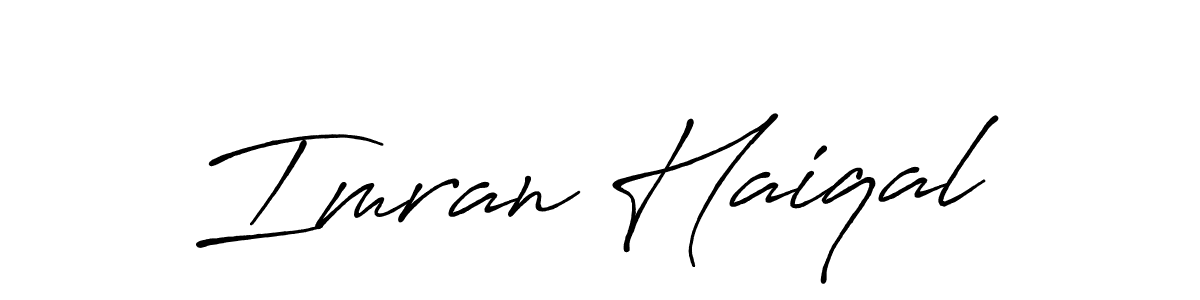 Design your own signature with our free online signature maker. With this signature software, you can create a handwritten (Antro_Vectra_Bolder) signature for name Imran Haiqal. Imran Haiqal signature style 7 images and pictures png