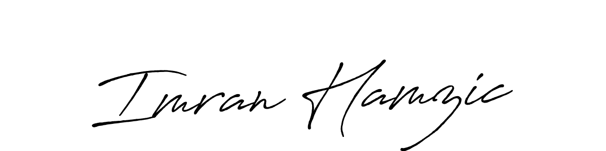 Use a signature maker to create a handwritten signature online. With this signature software, you can design (Antro_Vectra_Bolder) your own signature for name Imran Hamzic. Imran Hamzic signature style 7 images and pictures png