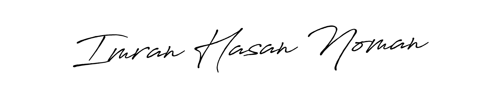 Make a beautiful signature design for name Imran Hasan Noman. With this signature (Antro_Vectra_Bolder) style, you can create a handwritten signature for free. Imran Hasan Noman signature style 7 images and pictures png