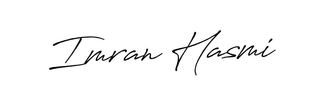 How to make Imran Hasmi name signature. Use Antro_Vectra_Bolder style for creating short signs online. This is the latest handwritten sign. Imran Hasmi signature style 7 images and pictures png