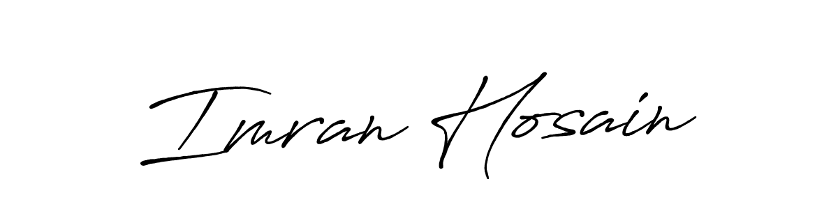 Make a beautiful signature design for name Imran Hosain. With this signature (Antro_Vectra_Bolder) style, you can create a handwritten signature for free. Imran Hosain signature style 7 images and pictures png