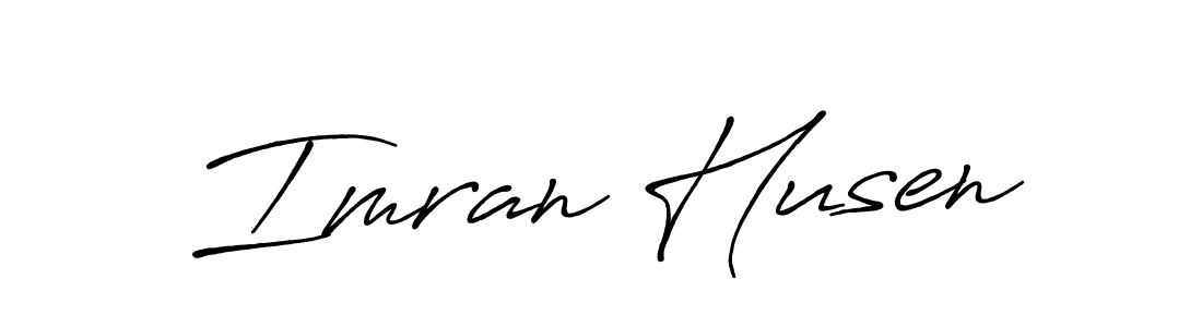 Imran Husen stylish signature style. Best Handwritten Sign (Antro_Vectra_Bolder) for my name. Handwritten Signature Collection Ideas for my name Imran Husen. Imran Husen signature style 7 images and pictures png