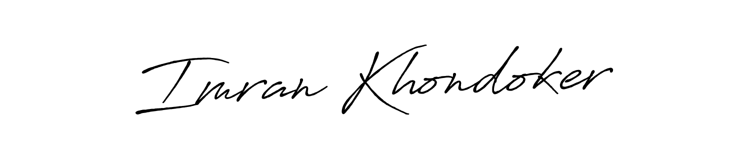 It looks lik you need a new signature style for name Imran Khondoker. Design unique handwritten (Antro_Vectra_Bolder) signature with our free signature maker in just a few clicks. Imran Khondoker signature style 7 images and pictures png