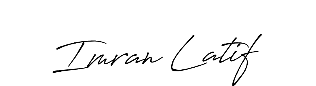 Make a beautiful signature design for name Imran Latif. With this signature (Antro_Vectra_Bolder) style, you can create a handwritten signature for free. Imran Latif signature style 7 images and pictures png