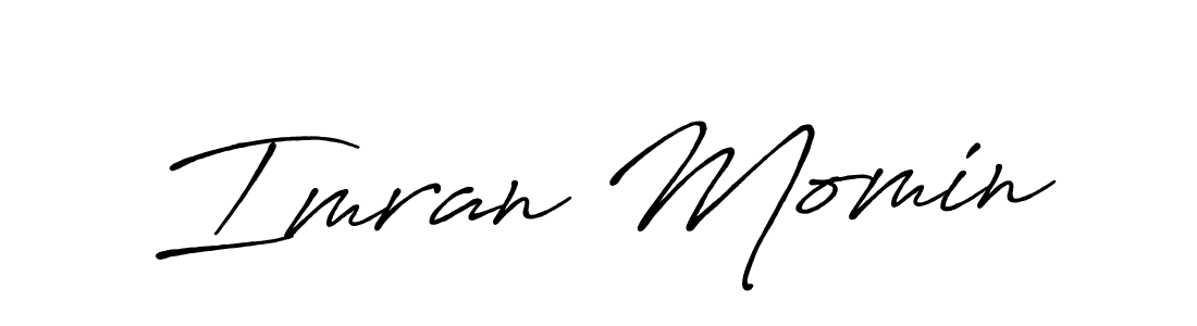 How to make Imran Momin signature? Antro_Vectra_Bolder is a professional autograph style. Create handwritten signature for Imran Momin name. Imran Momin signature style 7 images and pictures png