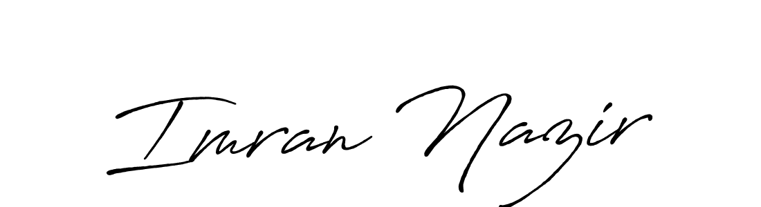 Similarly Antro_Vectra_Bolder is the best handwritten signature design. Signature creator online .You can use it as an online autograph creator for name Imran Nazir. Imran Nazir signature style 7 images and pictures png