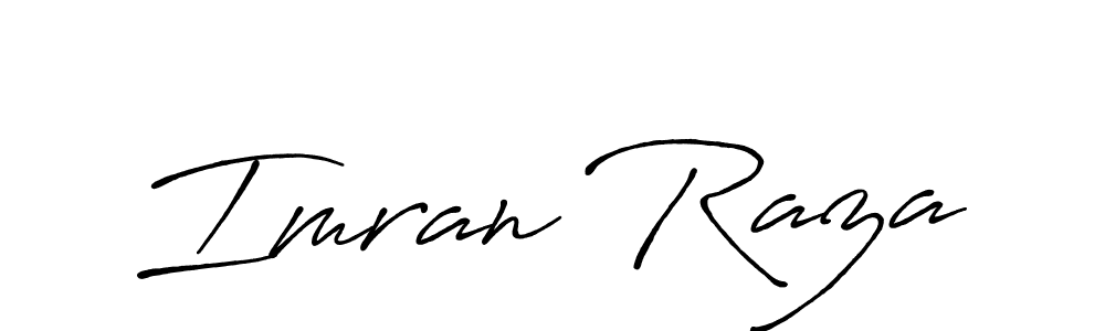 Design your own signature with our free online signature maker. With this signature software, you can create a handwritten (Antro_Vectra_Bolder) signature for name Imran Raza. Imran Raza signature style 7 images and pictures png