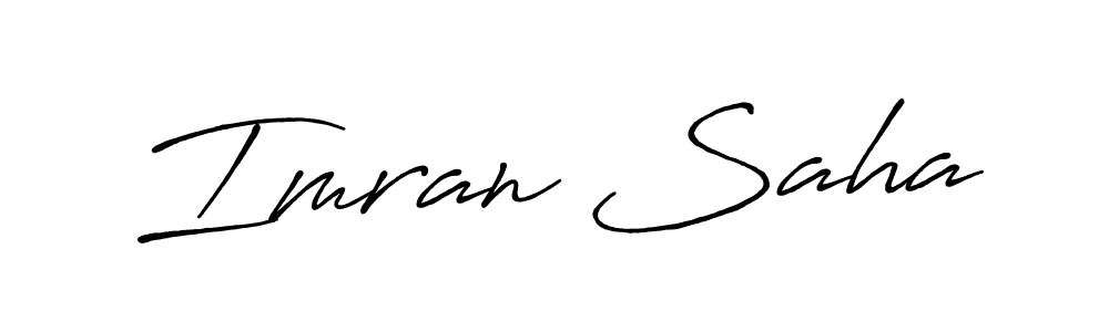 Also You can easily find your signature by using the search form. We will create Imran Saha name handwritten signature images for you free of cost using Antro_Vectra_Bolder sign style. Imran Saha signature style 7 images and pictures png