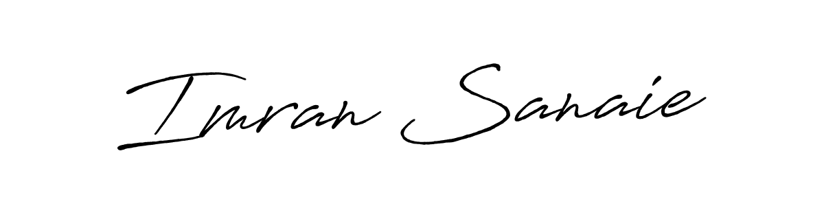 Also we have Imran Sanaie name is the best signature style. Create professional handwritten signature collection using Antro_Vectra_Bolder autograph style. Imran Sanaie signature style 7 images and pictures png