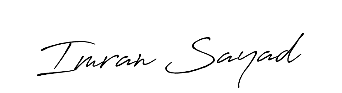 It looks lik you need a new signature style for name Imran Sayad. Design unique handwritten (Antro_Vectra_Bolder) signature with our free signature maker in just a few clicks. Imran Sayad signature style 7 images and pictures png