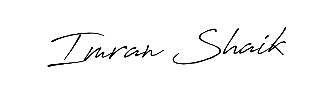 Imran Shaik stylish signature style. Best Handwritten Sign (Antro_Vectra_Bolder) for my name. Handwritten Signature Collection Ideas for my name Imran Shaik. Imran Shaik signature style 7 images and pictures png