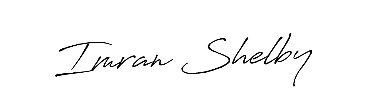 Design your own signature with our free online signature maker. With this signature software, you can create a handwritten (Antro_Vectra_Bolder) signature for name Imran Shelby. Imran Shelby signature style 7 images and pictures png