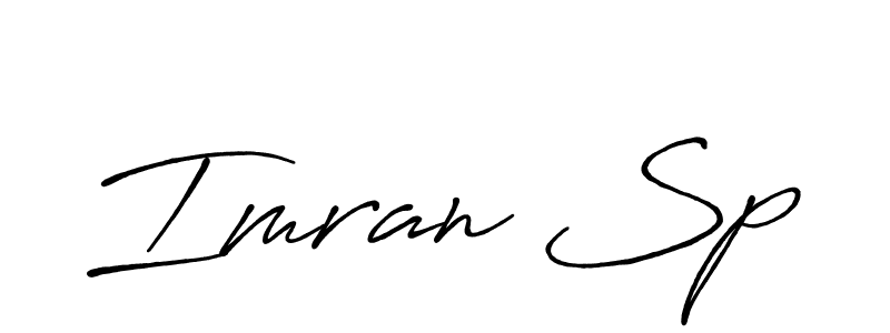 It looks lik you need a new signature style for name Imran Sp. Design unique handwritten (Antro_Vectra_Bolder) signature with our free signature maker in just a few clicks. Imran Sp signature style 7 images and pictures png