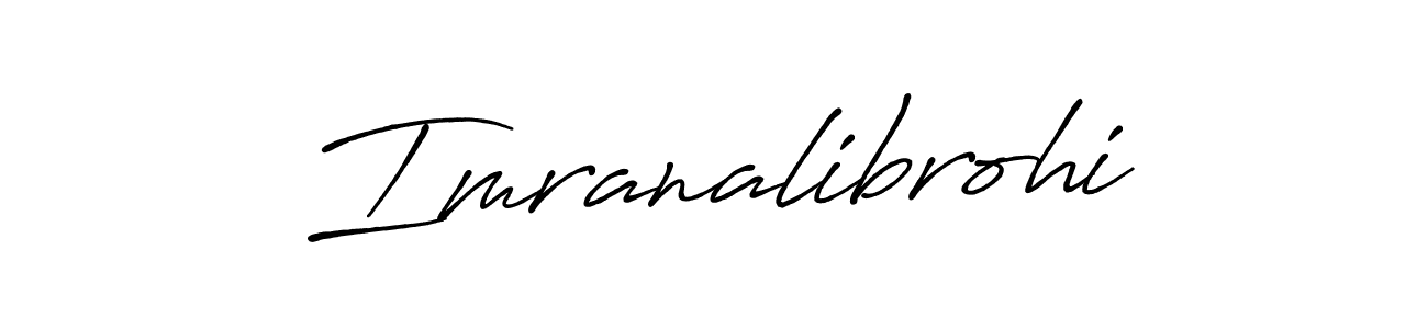 It looks lik you need a new signature style for name Imranalibrohi. Design unique handwritten (Antro_Vectra_Bolder) signature with our free signature maker in just a few clicks. Imranalibrohi signature style 7 images and pictures png