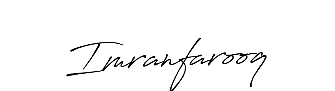 How to make Imranfarooq name signature. Use Antro_Vectra_Bolder style for creating short signs online. This is the latest handwritten sign. Imranfarooq signature style 7 images and pictures png