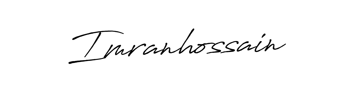 Design your own signature with our free online signature maker. With this signature software, you can create a handwritten (Antro_Vectra_Bolder) signature for name Imranhossain. Imranhossain signature style 7 images and pictures png