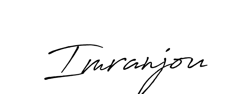 Design your own signature with our free online signature maker. With this signature software, you can create a handwritten (Antro_Vectra_Bolder) signature for name Imranjou. Imranjou signature style 7 images and pictures png