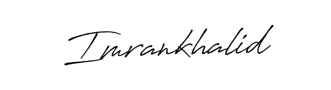 How to make Imrankhalid signature? Antro_Vectra_Bolder is a professional autograph style. Create handwritten signature for Imrankhalid name. Imrankhalid signature style 7 images and pictures png