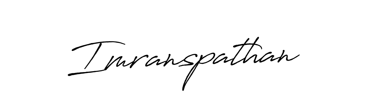 Also we have Imranspathan name is the best signature style. Create professional handwritten signature collection using Antro_Vectra_Bolder autograph style. Imranspathan signature style 7 images and pictures png